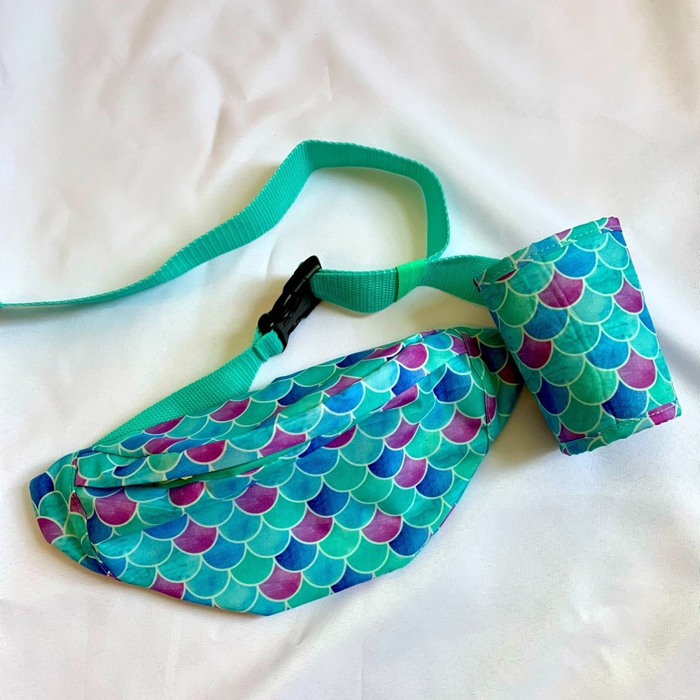 NEW Mermaid Fanny Pack w/Attached Koozie!